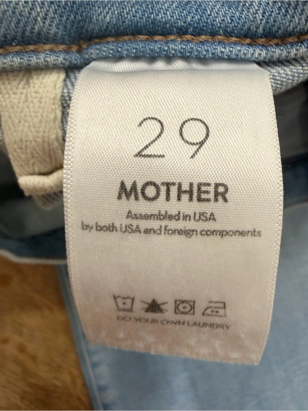 MOTHER Superior Lil' Patch Pocket Undercover Crop California Cruiser Wash 29 - Picture 16 of 17